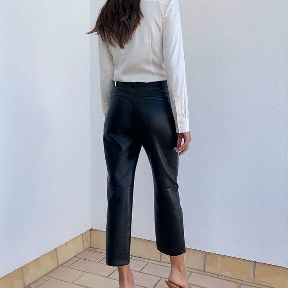 Aritzia “Command” Straight Leg Vegan leather Pant - Picture 4 of 5